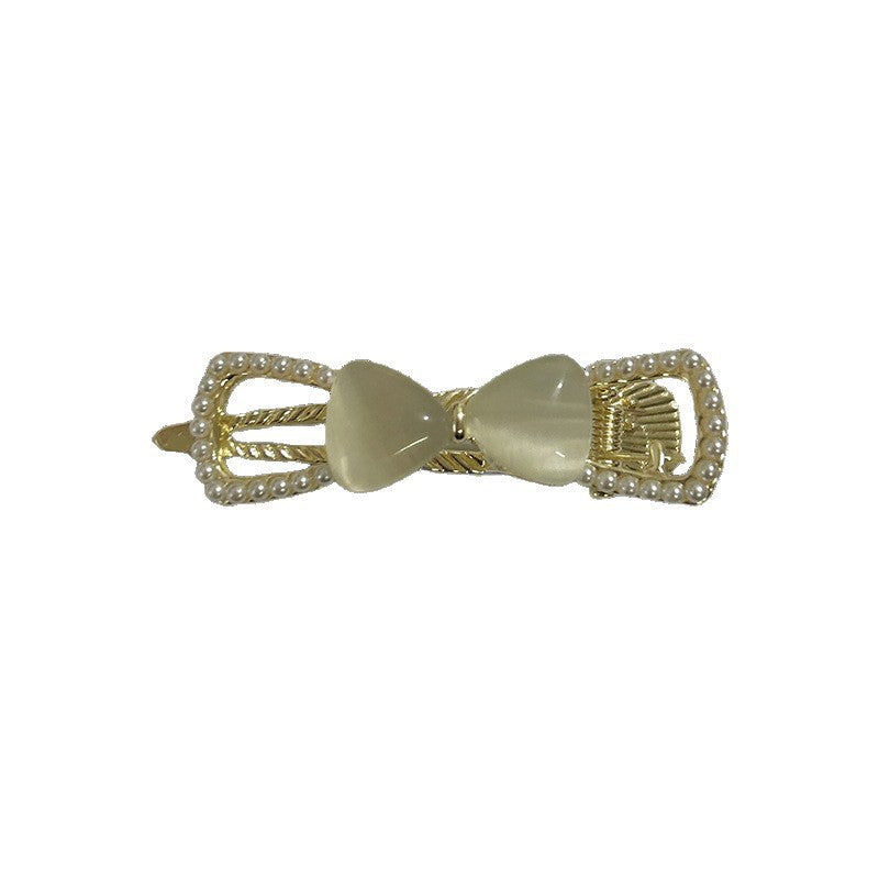New cat's eye bow alligator hair clip - women's high-end side/front bangs clip