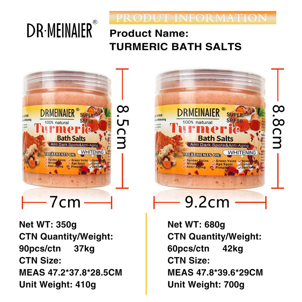turmeric wet bath salt exfoliating bath bath salt to remove chicken skin, rejuvenate skin, rub mud, remove dead skin, moisturizing scrub salt