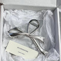 Silver ribbon [about 12cm long]