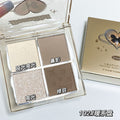 Biya four-color contouring palette, contouring powder, highlight shadow, matte silhouette, nose shadow, contouring and highlight all-in-one palette