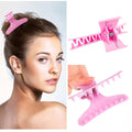 Amazon 12-piece butterfly clip non-slip styling claw hair clips for women and girls (multi-color) - hair styling tool for flyaways