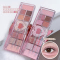 Miss lara 12-color eyeshadow palette - shimmer, matte, and fine glitter shades - perfect for beginners, everyday looks, and earth tones