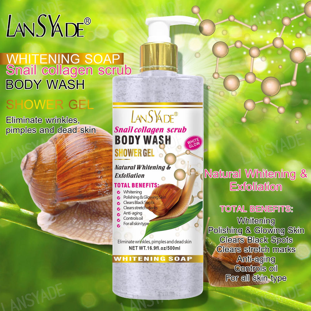 export fruit scrub shower gel silky, refreshing, moisturizing, gentle cleansing, long-lasting fragrance 500ml