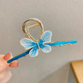 Metal retro palace style butterfly clip cold style hair large shark clip girl hairpin hair accessories wholesale