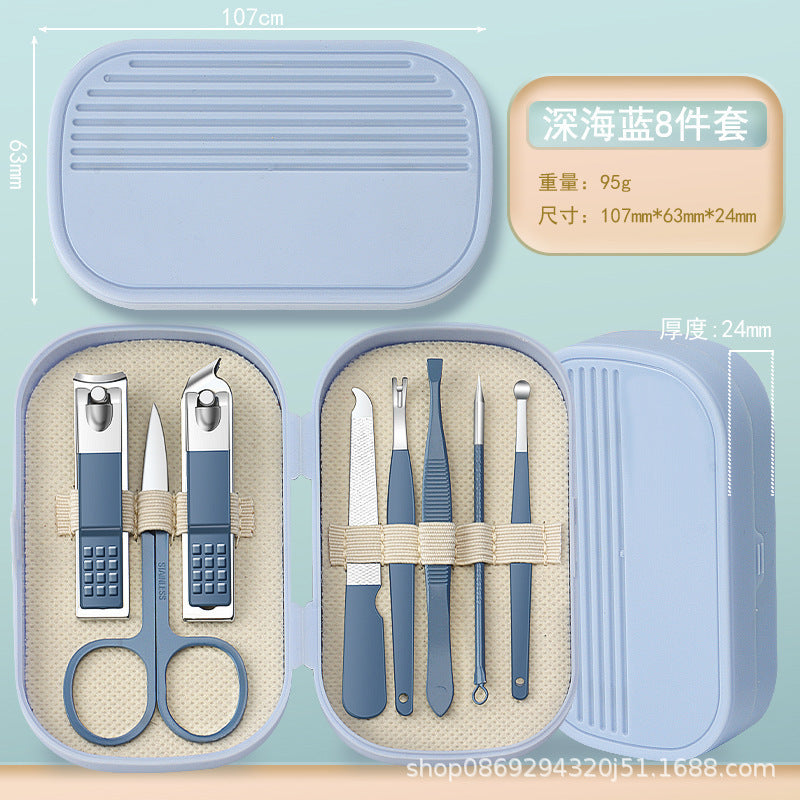 nail clipper set manicure tool 14-piece stainless steel nail clipper portable manicure tool set