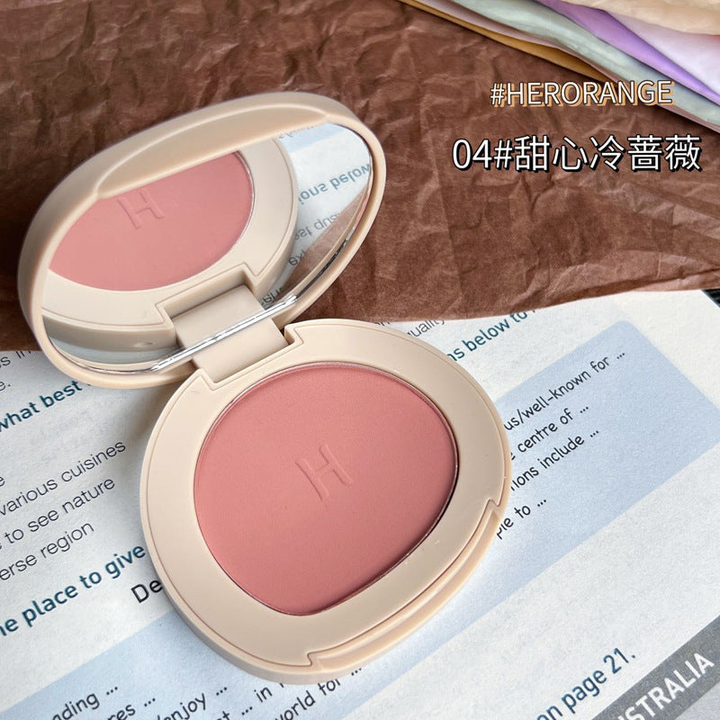 Herorange sweetheart floral mist blush - shifting color natural nude matte contour blush palette