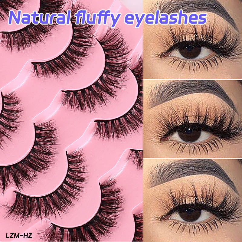 False eyelashes faux mink lashes fluffy long 8d fake lashes