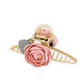 Flower french hair clip ins girl hairpin wholesale shark clip new hair clip female back of head elegant clip