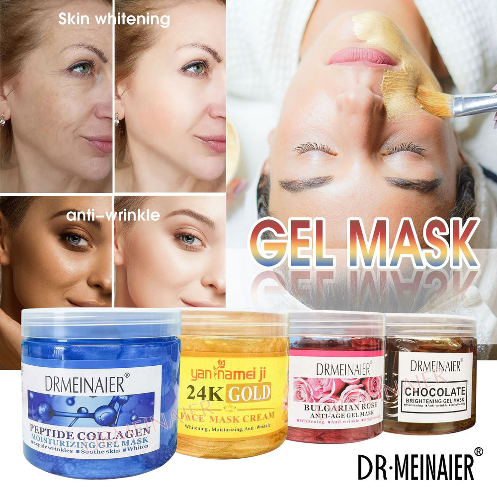 facial collagen gel hydrating, moisturizing, firming massage gel sleeping mask 500g foreign trade wholesale