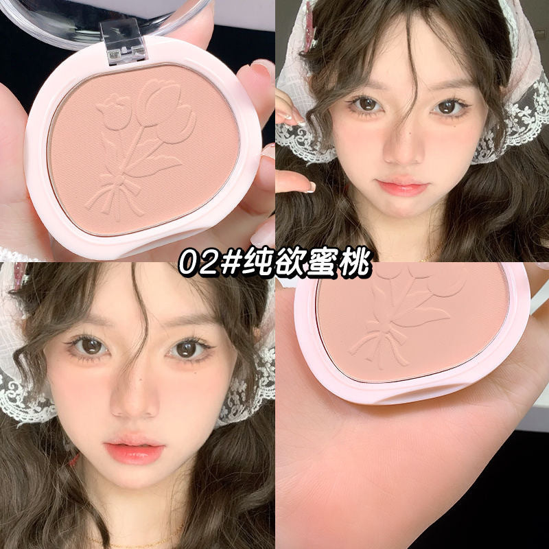 Novo velvet matte blush - effortless color, natural nude look, instant radiance. perfect for students!