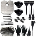 Amazon bestseller: 22-piece pvc hair dye kit - diy hair coloring bowl/brush/ear covers/gloves/hair dye comb