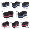 oval memory foam hair curling ball dirty braid large and small hole sponge curling tool wholesale