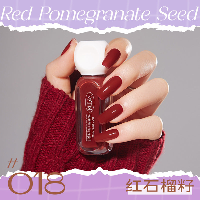 Kudan/kudan nail polish water-based peelable light fragrance 10ml nail polish new cross-border southeast asia hot style