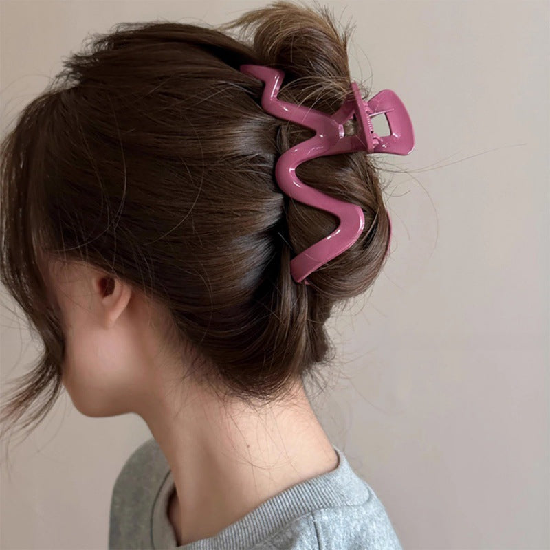 Large wavy elegant gripper eleganceclassy sense of the back of the head hair clip hair accessories hair gripper hair clip headwear