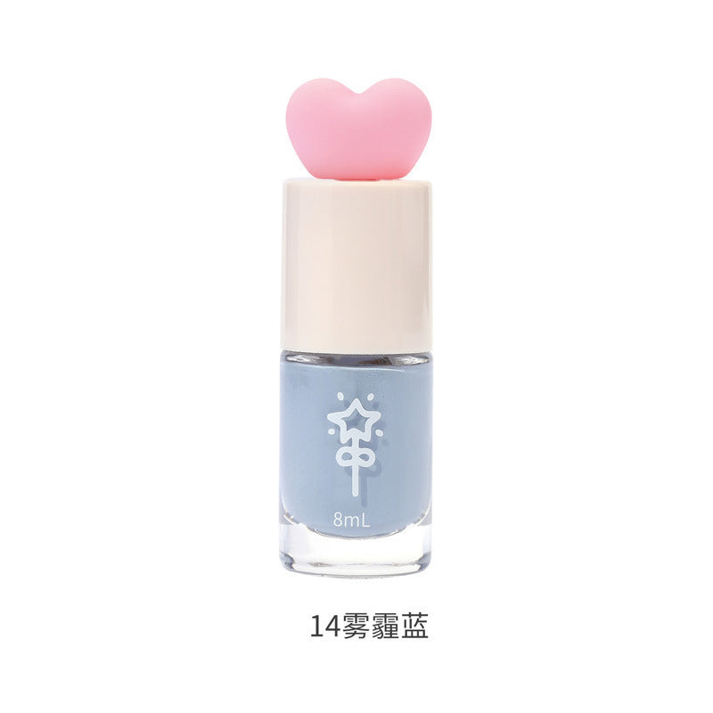 White nail polish water-based tearable whole sheet peel-off cute student new color no baking quick-drying quick-drying hot style fall and winter