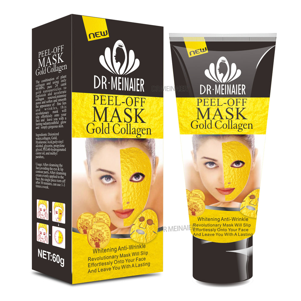 black mask to remove blackheads peel-off mask clean nose mask acne gold mask foreign trade wholesale 60g