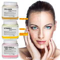 rose quartz jelly mask powder - age-defying, hydrating, brightening, collagen-boosting, gold quartz soft mask powder 400g