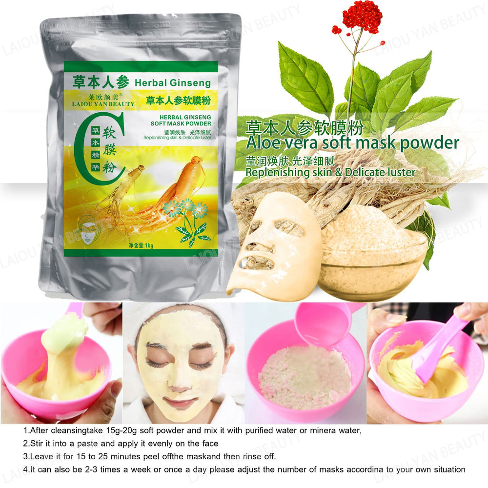Leo yanmei milk brightening & hydrating soft mask powder - nourishing & moisturizing professional skincare collagen mask powder 800g