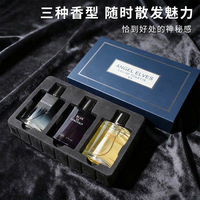 New fragrance set: charming men's cologne, long-lasting eau de toilette, azure wilderness earth woody scent - wholesale