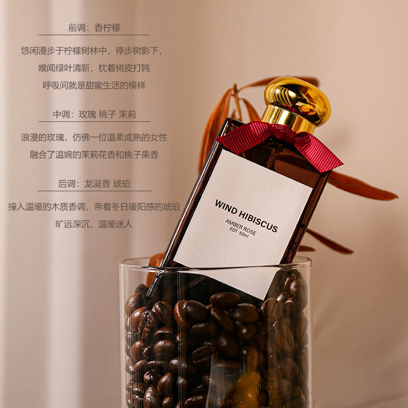 Wind hibiscus new amber rose perfume women's floral fragrance long-lasting fragrance niche style vietnamese perfume cross-border wholesale