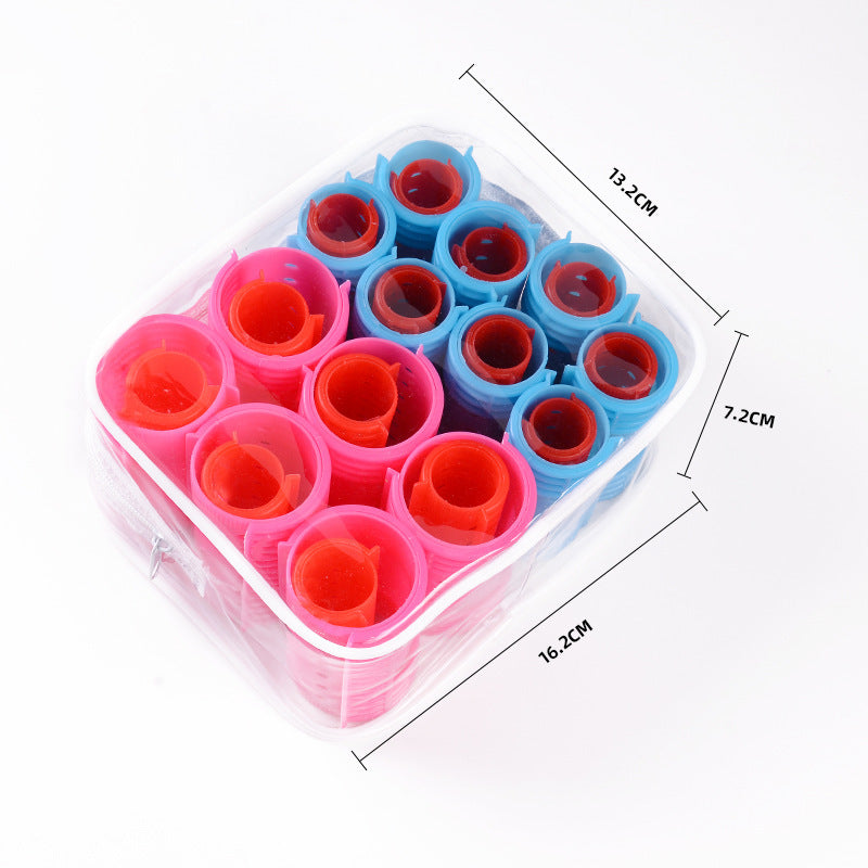 Steam perm roll suit plastic hair roll hair roller buckle plastic pvc packaging in stock factory direct supply