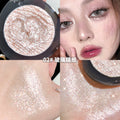 Xixi yuechi dark highlight powder palette potato puree texture pearlescent diamond fine shimmer brightening silkworm single color eyeshadow