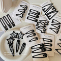 Glossy star hair clip for girls 2024new arrival side clip bangs clip broken hair storage clip casualbb clip hair accessories