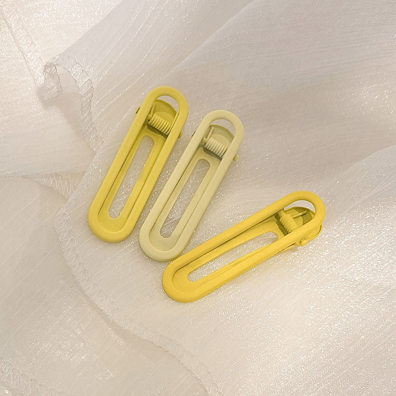 Ins style candy color hair clip sweetgirlcolorful seamless clip female side clip duckbill clip bb clip bangs headwear