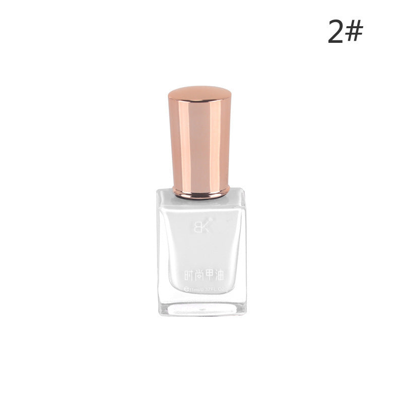 Bk summer new arrival: 36-color trendy oil-based nail polish - peel-off, no-bake, long-lasting, smudge-proof, brightening manicure