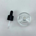 New cosmetic glass bottle packaging material 30ml essential oil glass bottle plastic tip dropper original liquid essence dispensing bottle