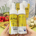 massage head natural fruit acid facial cleanser 150ml mild cleansing milk aha bubble cleansing curtain foreign trade