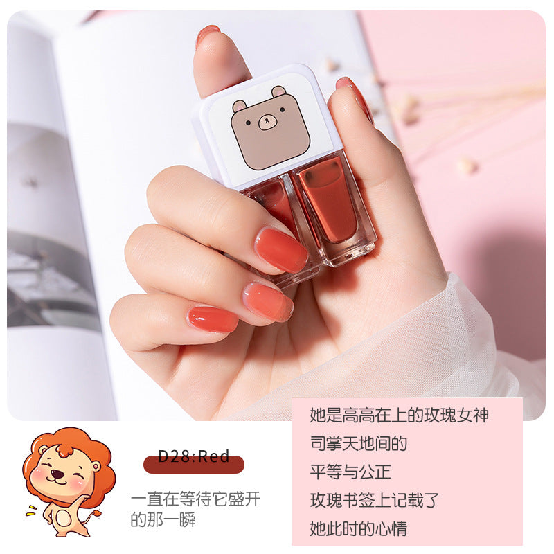 New arrival no-bake gemini water-based peelable transparent nail polish nail polish suitnail polish