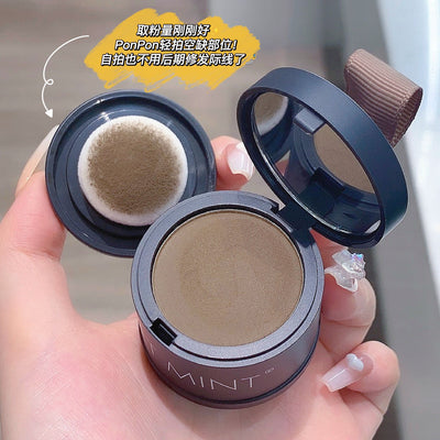 Makeup sweet mint hairline powder to modify hair replacement hair filling hair seam sideburns brown shadow contouring powder