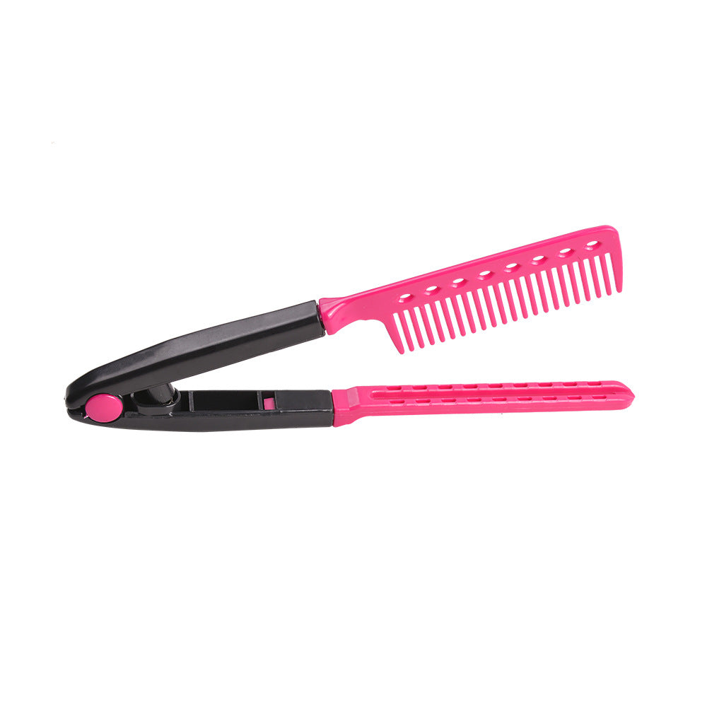 Straightening and styling comb two-in-one 90% off stacked comb hairdressing salon hair salon tools dense tooth comb wholesale