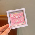 2# [purple square box] pink melody nail stickers