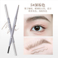 Xixi stereo outline mist eyebrow pencil extremely fine nature wild eyebrow roots clear waterproof non-smudge double-ended eyebrow pencil