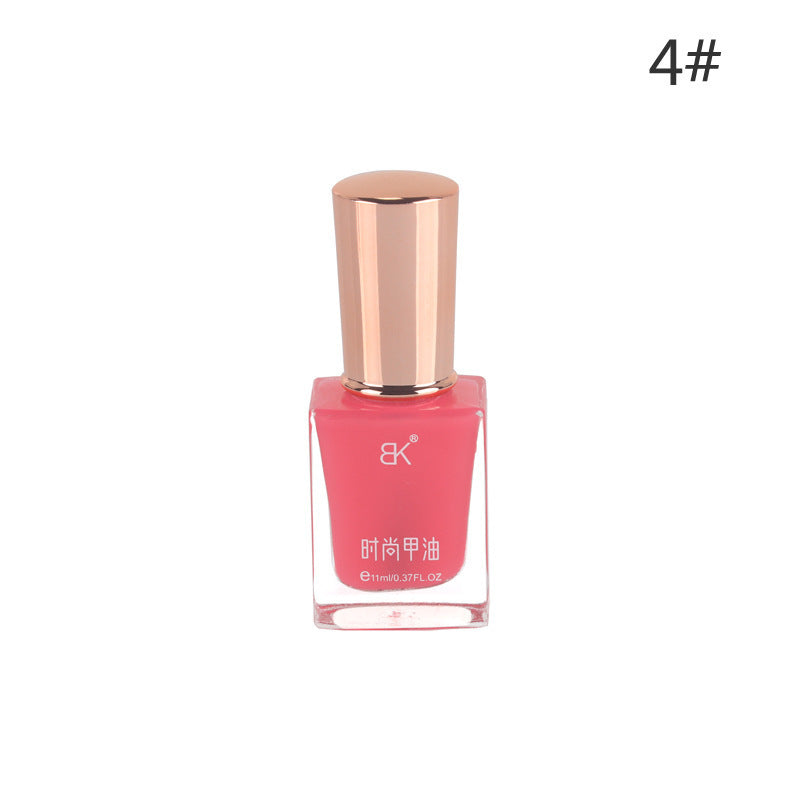 Bk summer new arrival: 36-color trendy oil-based nail polish - peel-off, no-bake, long-lasting, smudge-proof, brightening manicure