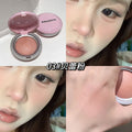 Kakashow shimmer soft mist baked powder blush for women, fine powder to enhance complexion, expand and shrink color rouge