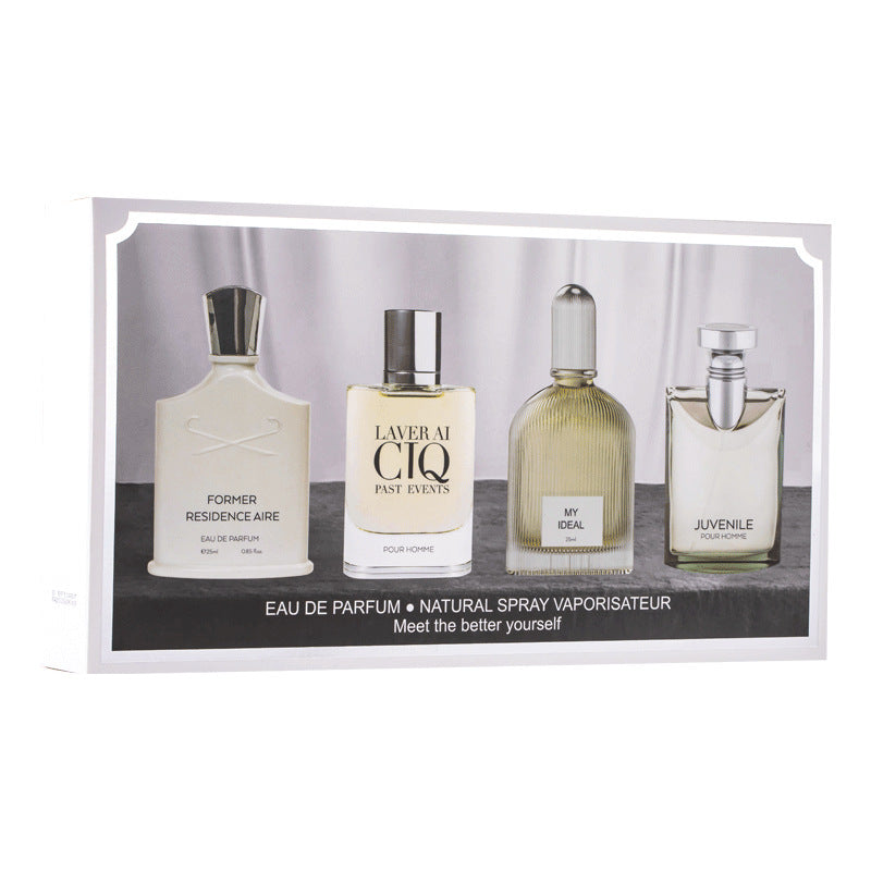 Flower story douyin popular men's perfume set silver mountain spring boyfriend cologne factory perfume