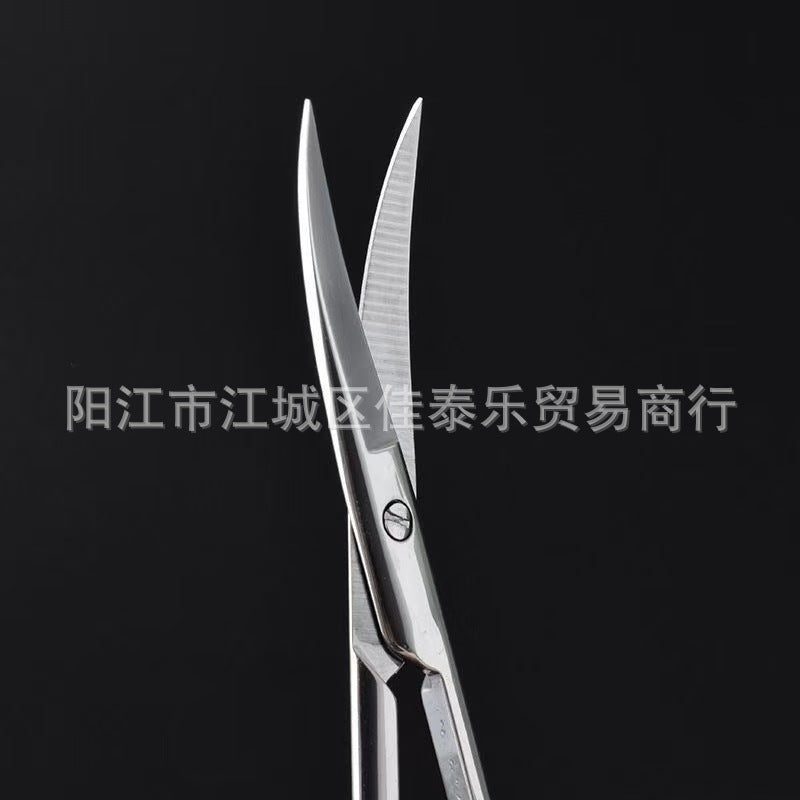 Wholesale stainless steel scissors, elbow, straight tip, thickened thread, large and small scissors, seam scissors, beauty tools