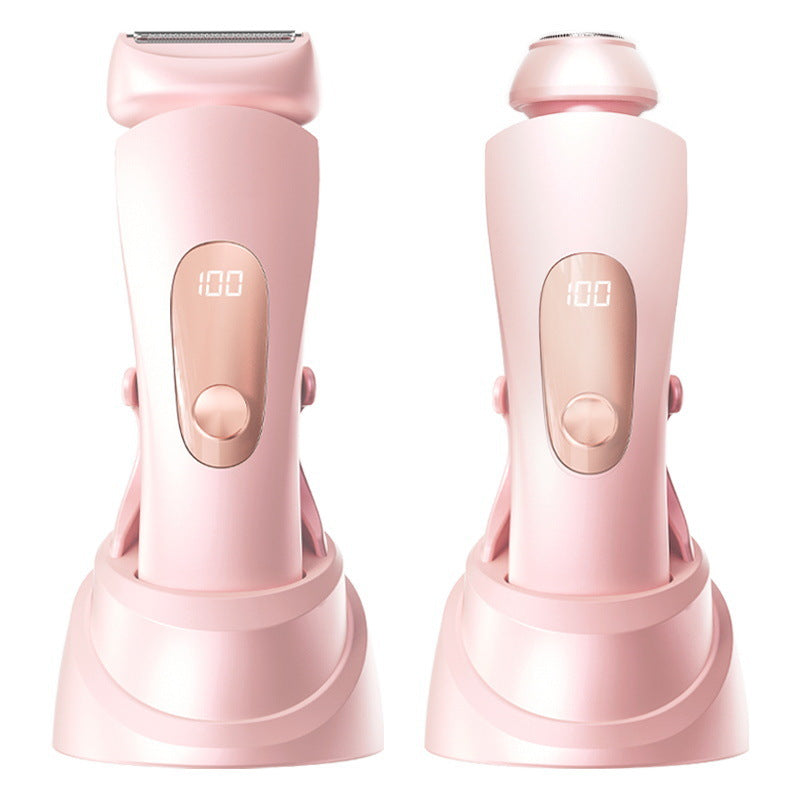 new women's electric double-headed epilator for intimate, underarm, and leg hair removal - body hair shaver