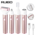 Electric women's shaver for intimate care - all-in-one epilator for underarms, pubic area, and private parts - trimming, shaving, and hair removal