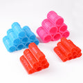 Steam perm roll suit plastic hair roll hair roller buckle plastic pvc packaging in stock factory direct supply