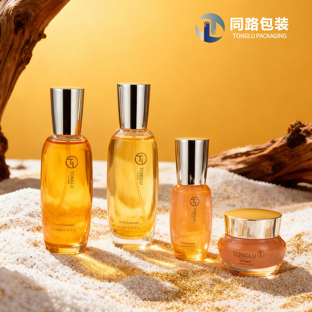 Manufacturer supplies cosmetic glass bottle packaging materials, 120ml water, milk and essential oil bottles, 50g cream glass bottles