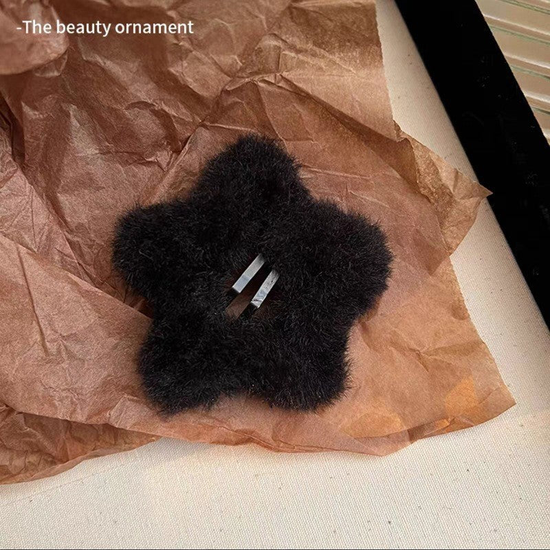 Stuffed gripper female fall and winter large hair clip classy sense ins shark clip hair volume multi-plate hair clip headwear hair accessories