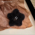 Handmade star beads - black - 4cm