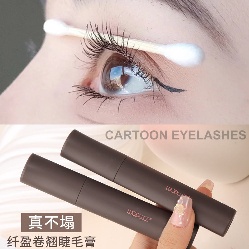 Wodwod slim curl mascara nature long and thick roots, long-lasting waterproof, anti-sweat, non-smudge