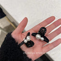 Casual pearl princess head clip small bangs clip broken hair clip hair accessories small clip back head hair clip hair clip for women