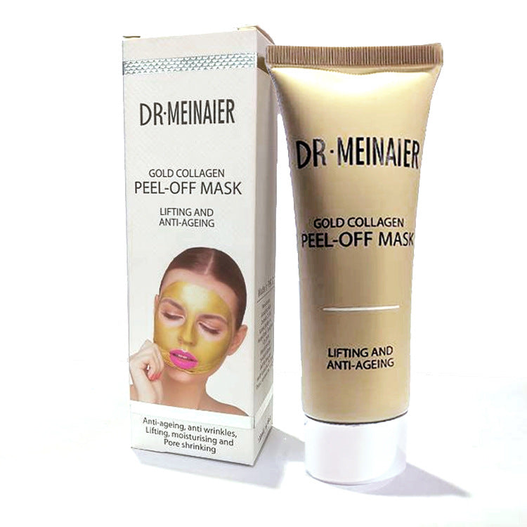 Wholesale factory direct: gold peel-off mask for export - firming, hydrating, repairing, nourishing, and blackhead removal - 120g