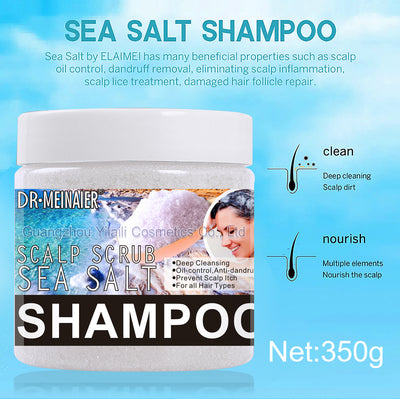 sea salt scrub oil control scalp cleansing scalp fluffy shampoo scalp shampoo rich foam